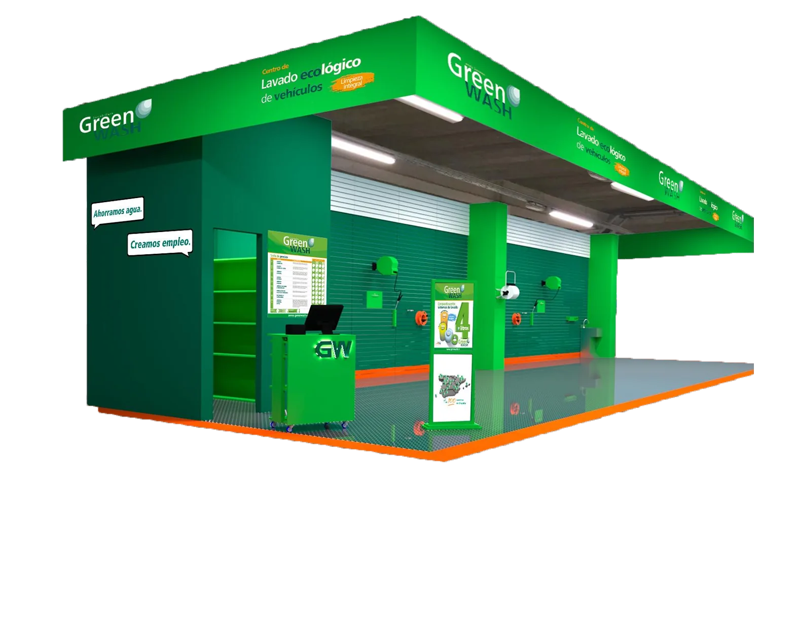 Módulos y estructuras operativas Green Wash